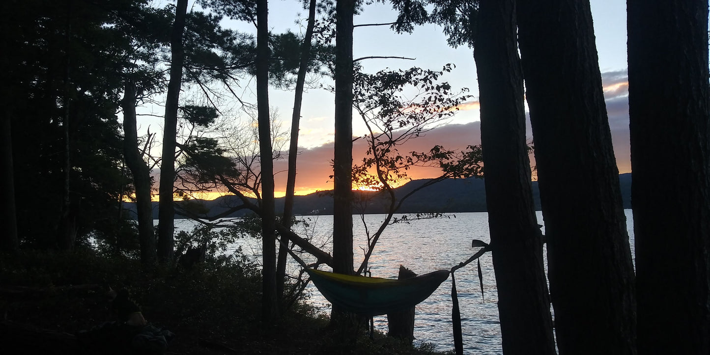 Roll Top Backpack Lake George Sunset