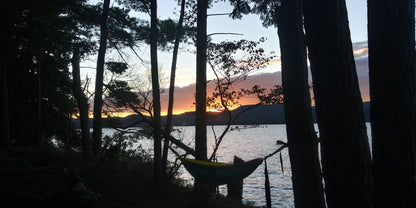 Roll Top Backpack Lake George Sunset